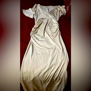 SHEIN- maxi beige dress